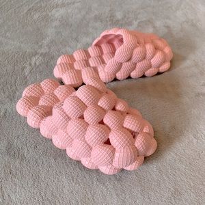 Kid’s pink bubble slides